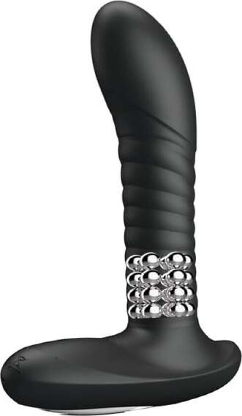 Pretty Love Massager Rotation & Vibrating Function Black Trådløs prostatavibrator