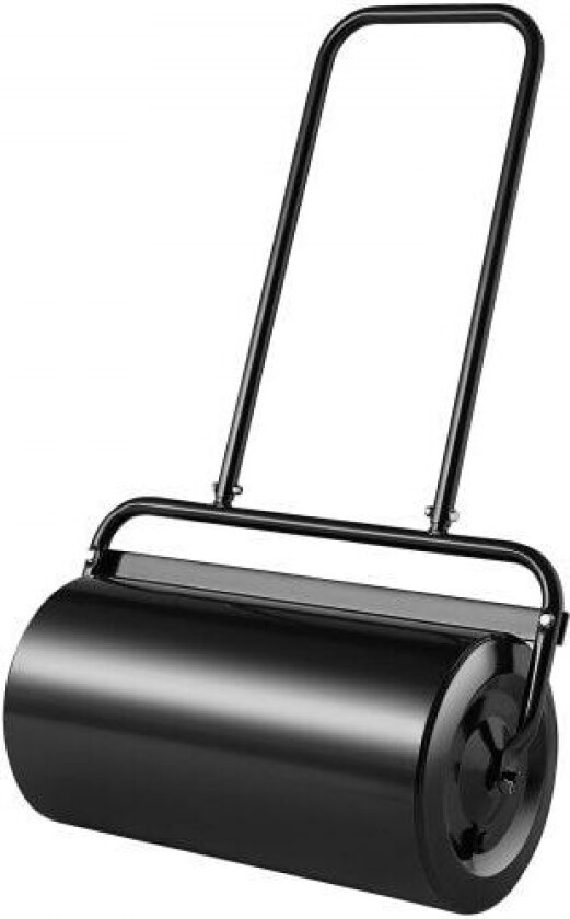 Plenrulle, 13 gallon sand-/vannfylt gårdsrulle, torvvals av stål med lettskruende plugg og U-formet ergonomisk håndtak for praktisk skyv og drag, for