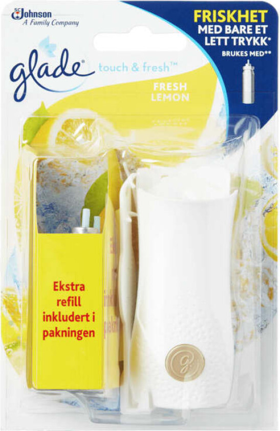 Glade Touch&Fresh Lemon Holder+Refill 2x10ml