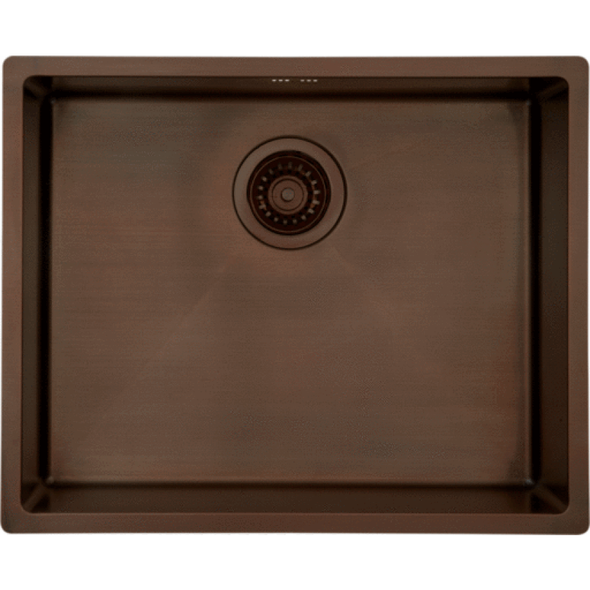 Bilde av Kubus 500 kjøkkenvask, 54x40 cm, brun messing