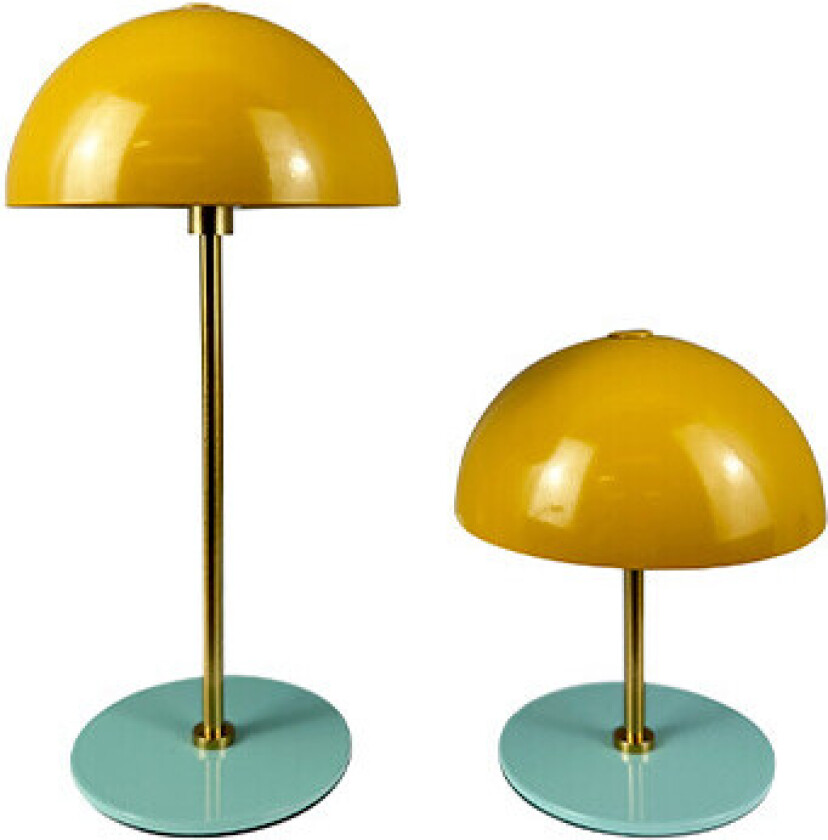 - Along Mini Portable Bordlampe 2pcs. Curry/Turquise