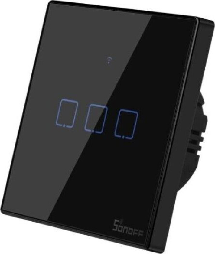 Berøringslysbryter WiFi + RF 433 Sonoff T3 EU TX (3-kanals)