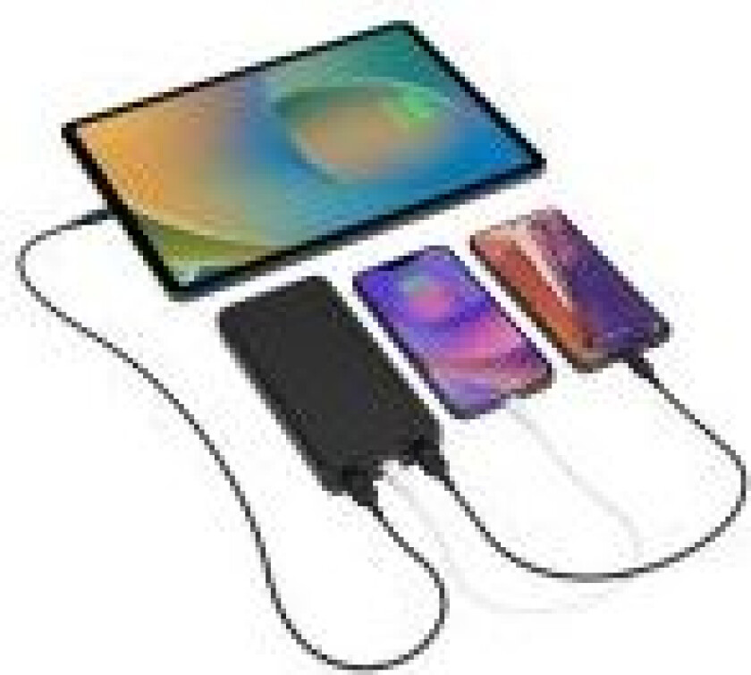 essentials kraftstasjon 20K, 20000 mAh, Sort