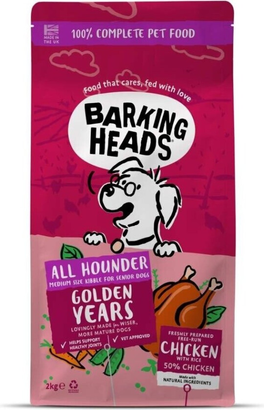Barking Heads Golden Years (2 kg)
