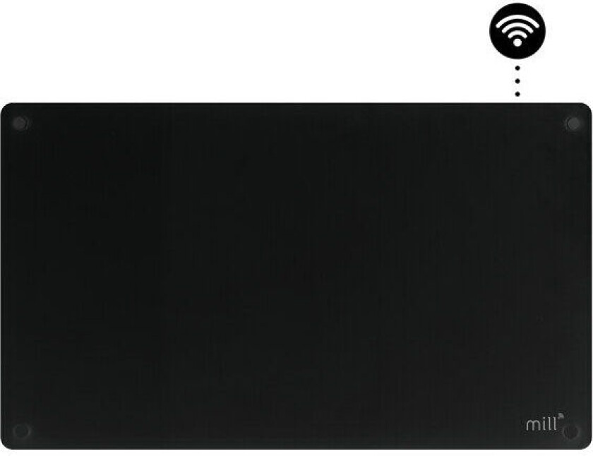 Panelovn Glass 700W gen.3 WiFi, Svart