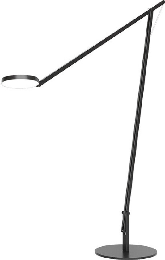 - String XL Gulvlampe Svart/Sølv Strikk