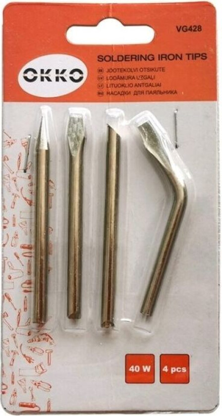 Okko Soldering Iron Tips 4Pcs Set.40W