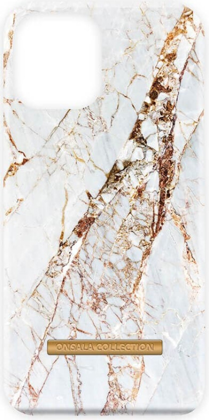 ONSALA COLLECTION Mobildeksel Soft White Rhino Marble iPhone 12 / 12 Pro