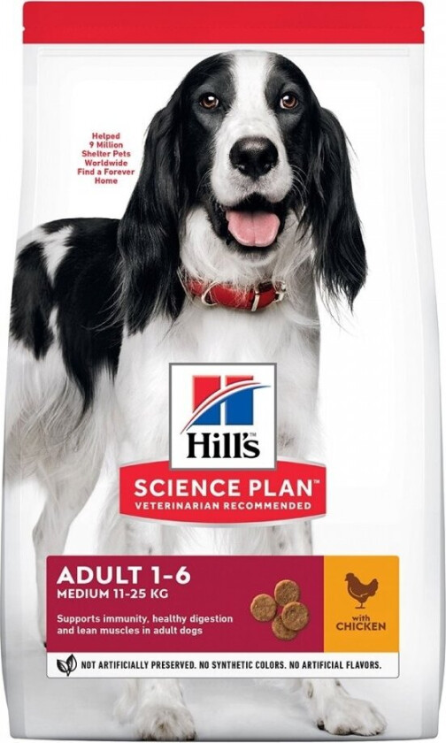 Hill's Science Plan Dog Adult Medium Chicken (14 kg)