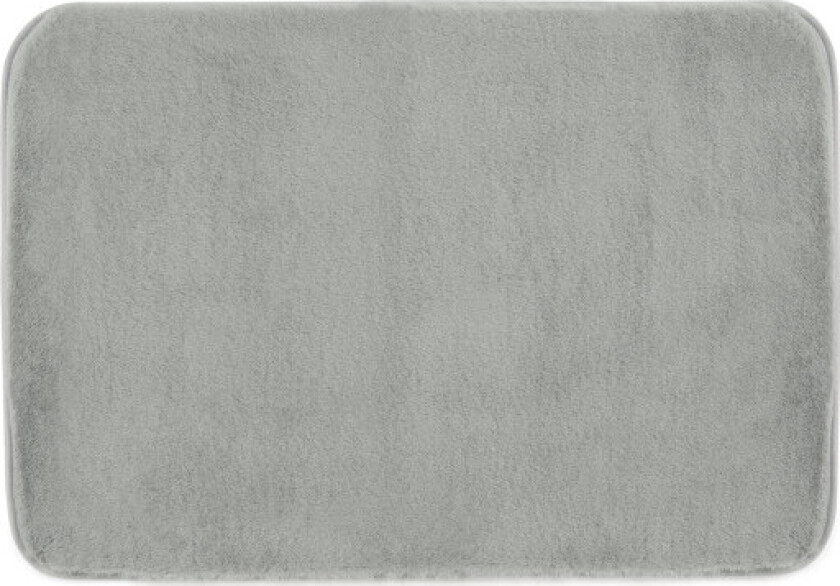 Fuzzy badematte, 40x60 cm, grå