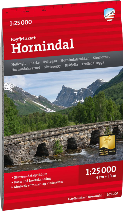 Høyfjellskart Hornindal