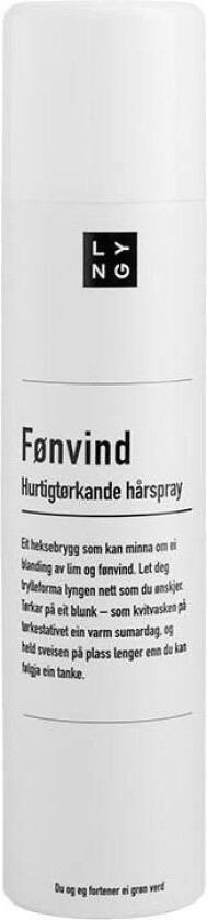 Fønvind Hurtigtørkande Hårspray 300ml