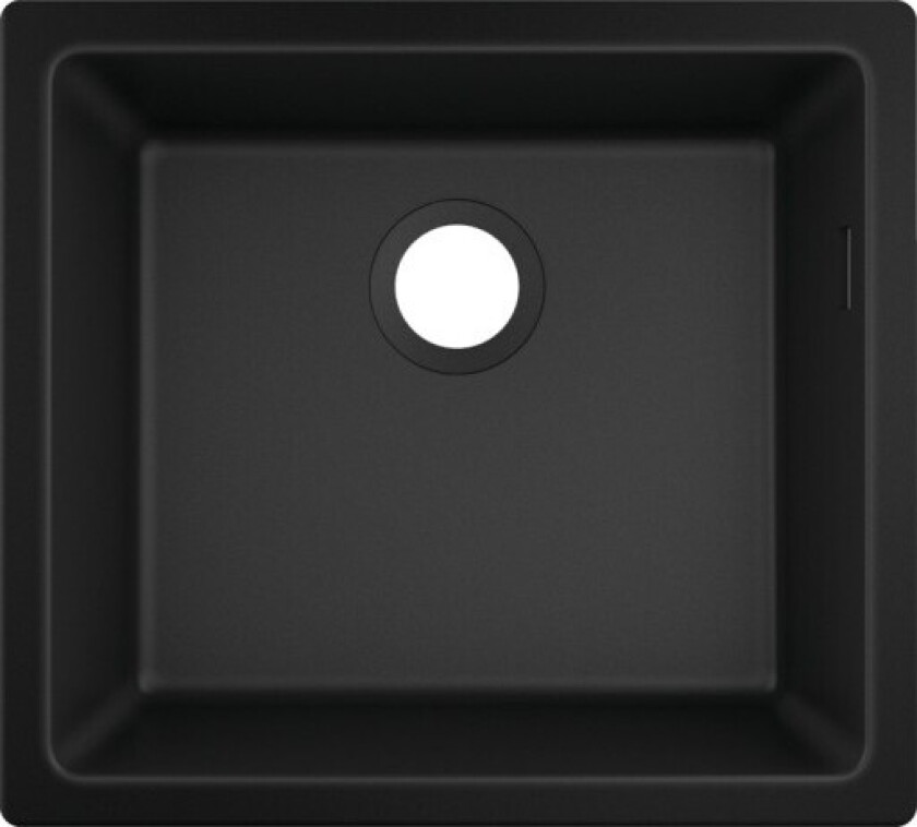 kjøkkenvask, 50x45 cm, sort
