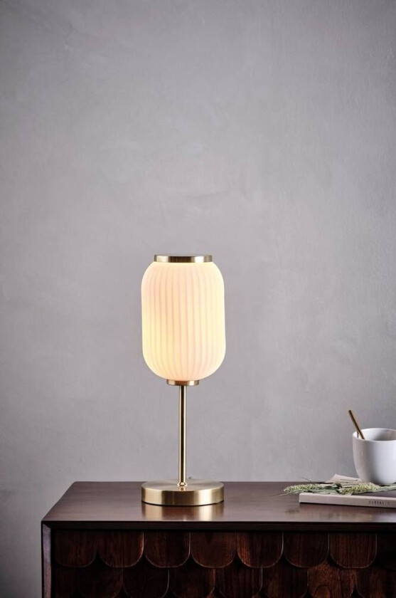 SAINT bordlampe Messing/hvit