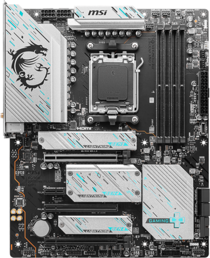 Msi X670e Gaming Plus Wifi Atx Hovedkort