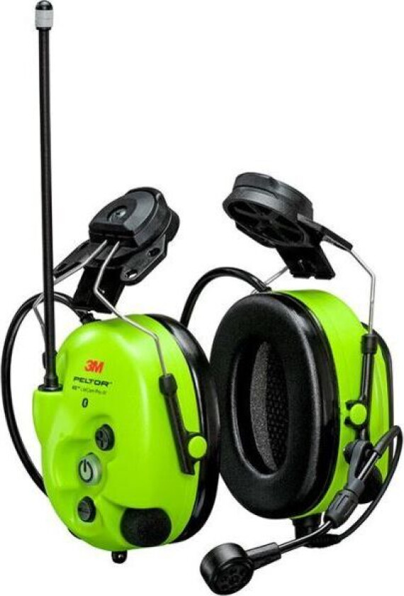 Peltor WS LiteCom III Hørselvern med hjelmfeste, Bluetooth, Hi-Viz