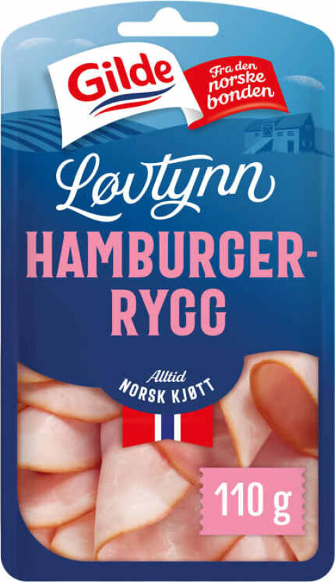 Hamburgerrygg Løvtynn 110g