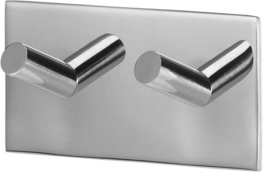 Square Dobbel Krok Selvklebende Krom