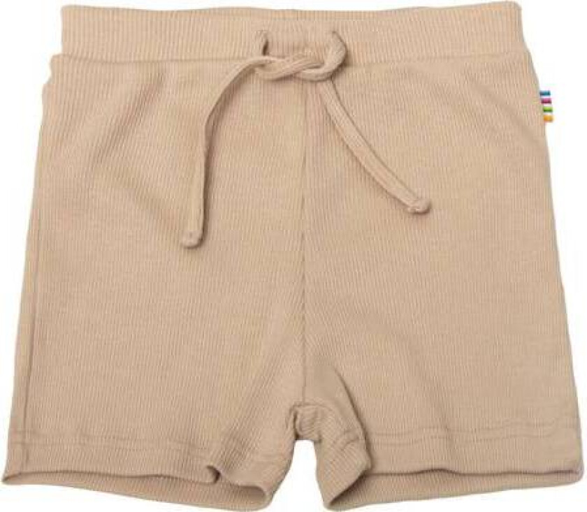 Ribbet Shorts Til Barn, Beige