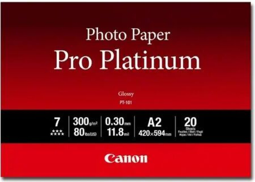 Papir Photo Pro Platinum Pt-101 A2 300g 20 Ark