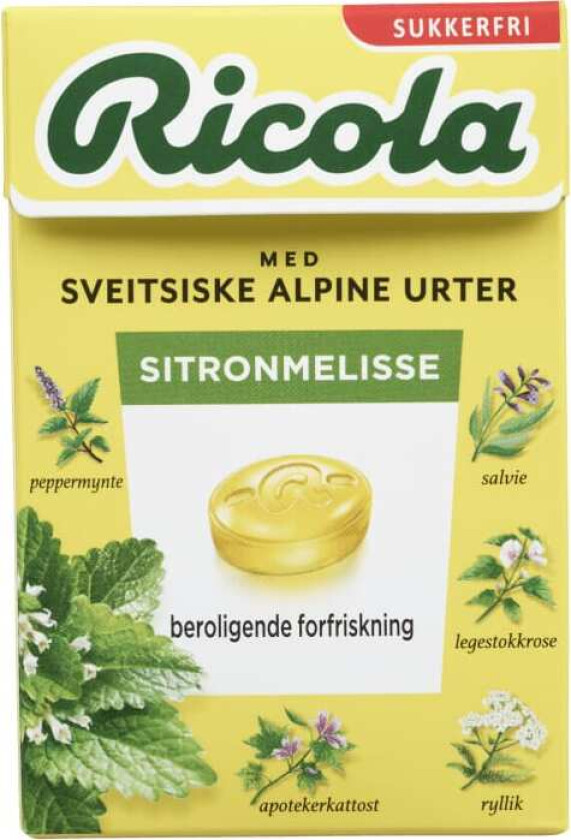Ricola Sitronmelisse Sukkerfri 50g
