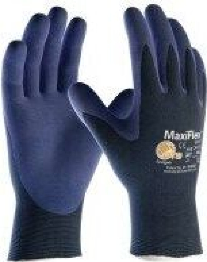MaxiFlex ELITE 34-274 Monteringshanske blå Størrelse 7