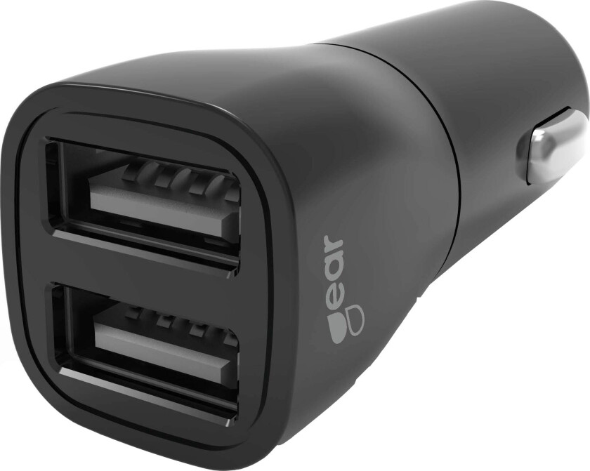 Bilde av 665082 Billader 12/24V, 2xUSB-A ,3,4A, svart