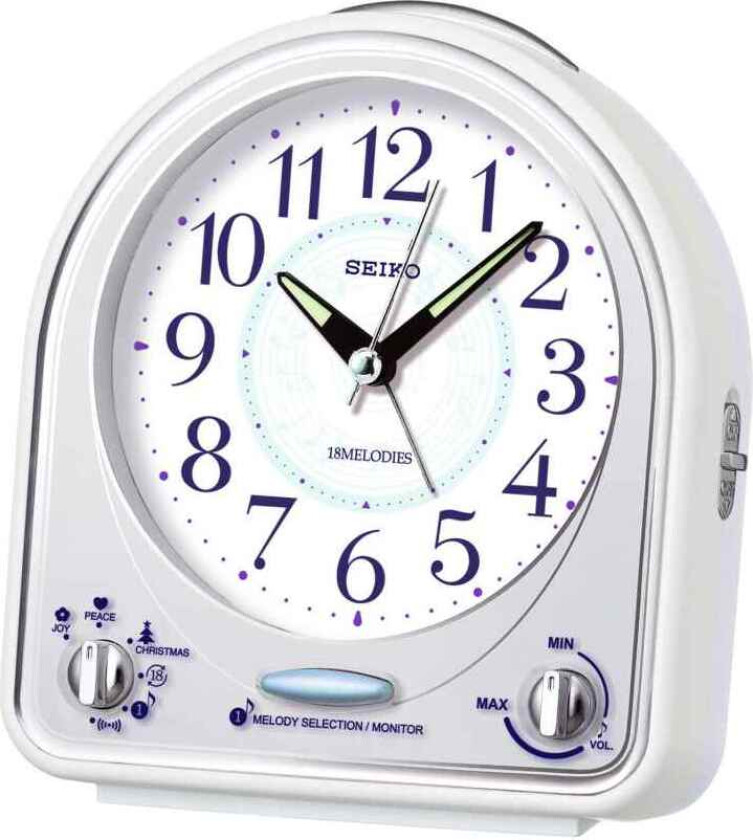 Alarm Clock QHP003W - Kvarts - Hvit - - - Akryl