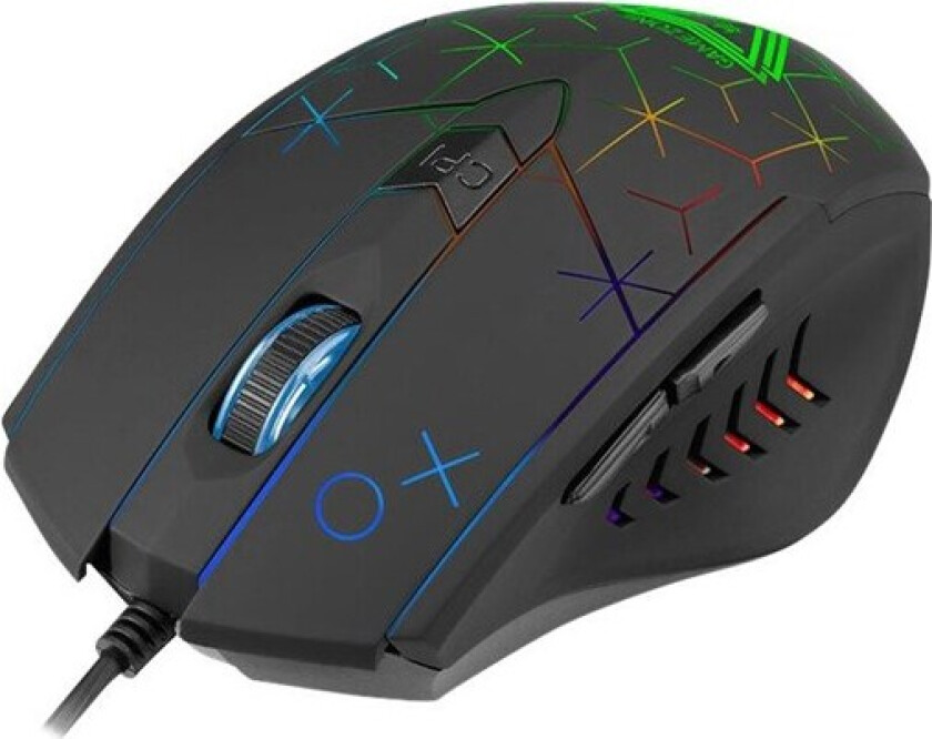 GAMEZONE XO - mouse - USB - Mus - Optisk - 6 - Svart