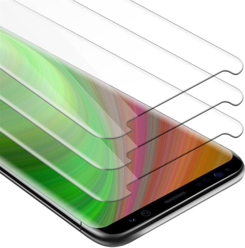 3x Skjermbeskytter Skärmskyddtil til Galaxy S8 Herdet Skjermglass
