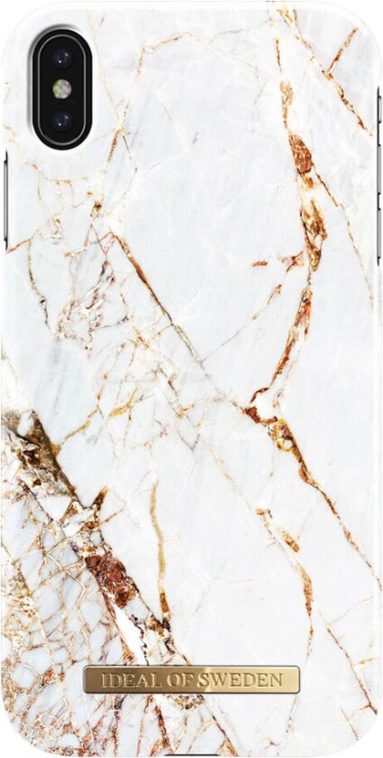 IDEAL OF SWEDEN Fashion Case A/W16 - Baksidedeksel for mobiltelefon - plastikk - carrara-gull - for Apple iPhone XS Max