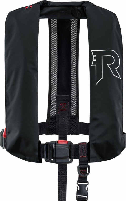Aquasafe Elite 170n Oppblåsbar Redningsvest Sort 40+ 40+