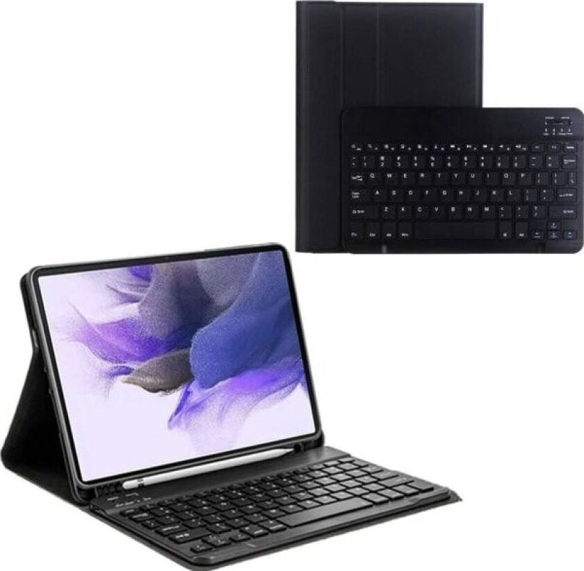 nettbrettetui med tastatur til Samsung Galaxy Tab S7 FE/ S7 Plus - CFS7FE (sort) universal