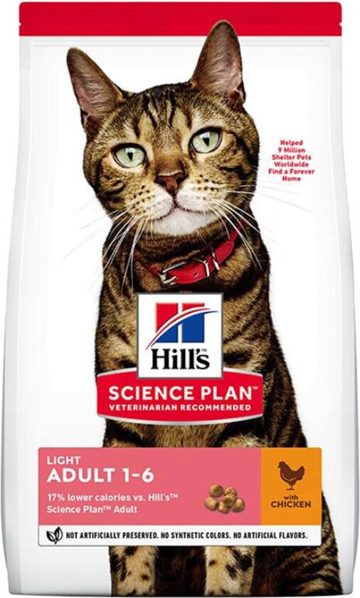 Hill's Science Plan Cat Adult Light Chicken (10 kg)
