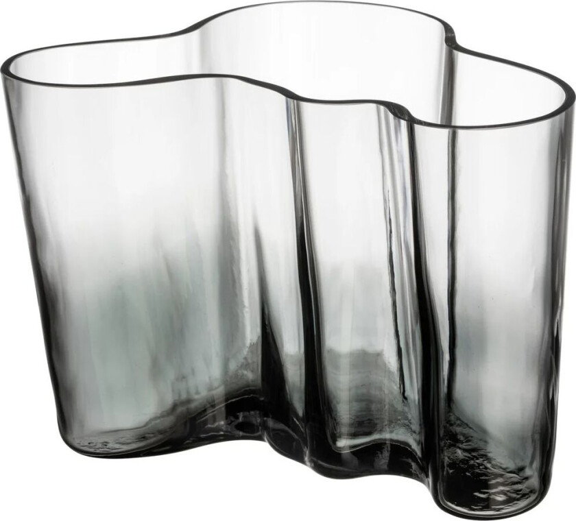 iittala Alvar Aalto vase Limited Edition 140 mm Klar-mørkegrå