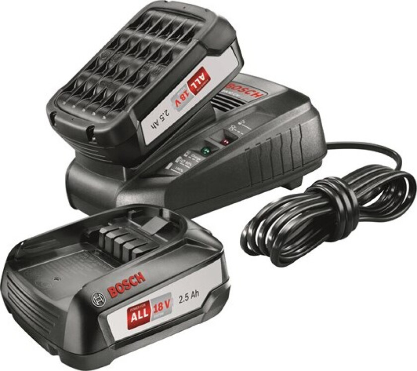 DIY AL 1830 CV + 2x2,5Ah Ladepakke 2 stk. 2,5 Ah-batterier og lader
