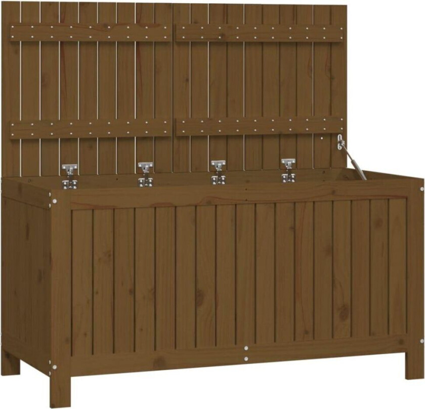 Putekasse honningbrun 121x55x64 cm heltre furu