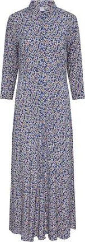 Yassavanna Long Shirt Dress S. - Bluing Ditsy Flower XS