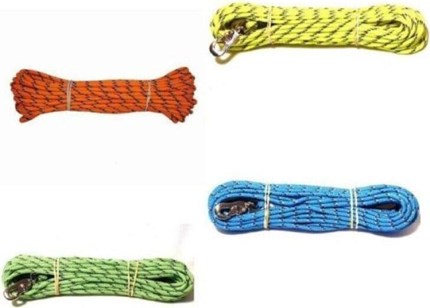 Sporline med Reflex Sort 6 mm x 15 m