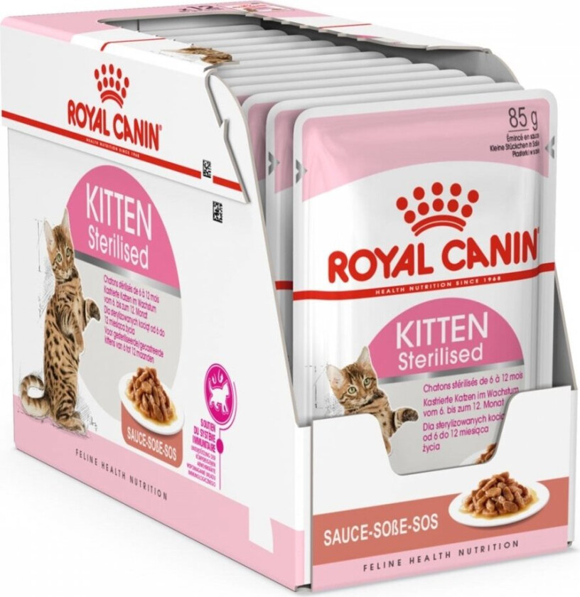 Royal Canin Kitten Sterilised Gravy 12x85 g