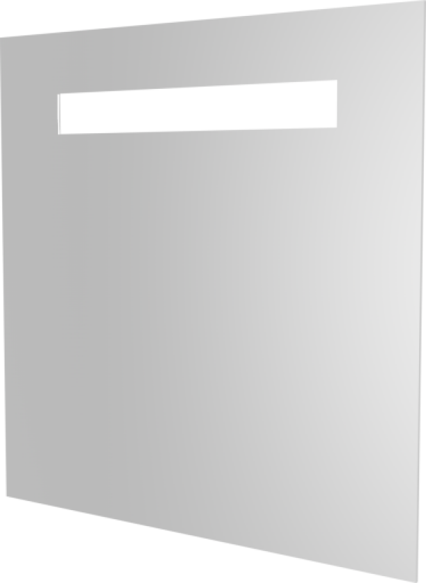 Proline speil med lys, 120x60 cm