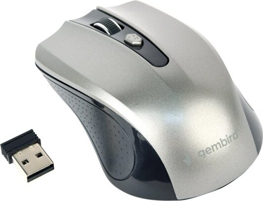MUSW-4B-04-BG - mouse - 2.4 GHz - black space grey - Mus - Optisk - 4 - Grå