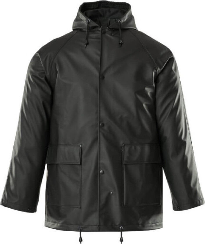 REGNJAKKE, 2XL, SVART