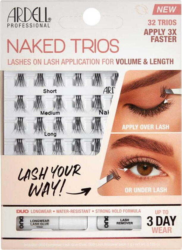 Naked Lashes, 32 pcs  Løsvipper