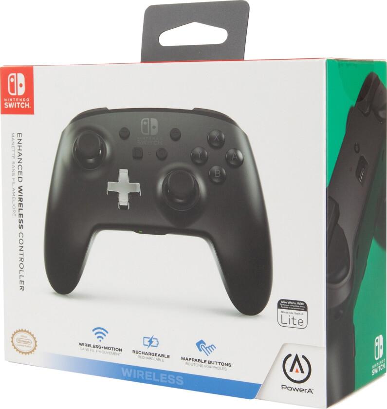 Enhanced Wireless Controller for Nintendo Switch - Black - Gamepad
