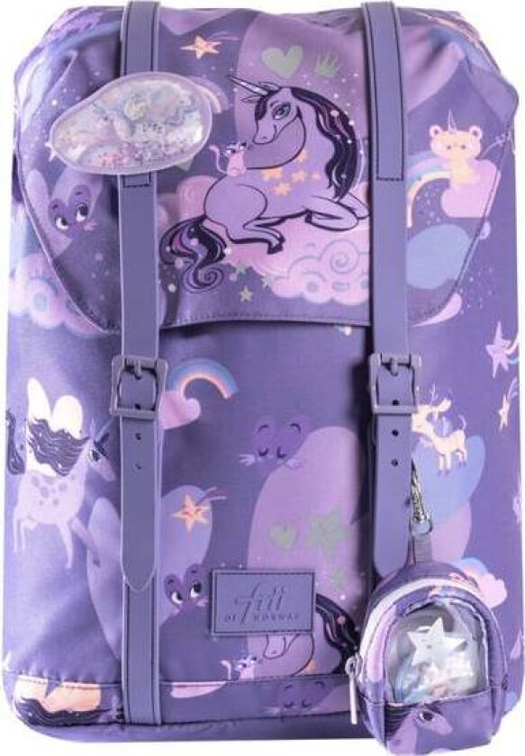 - Skolesekk 22L Retro Unicorn