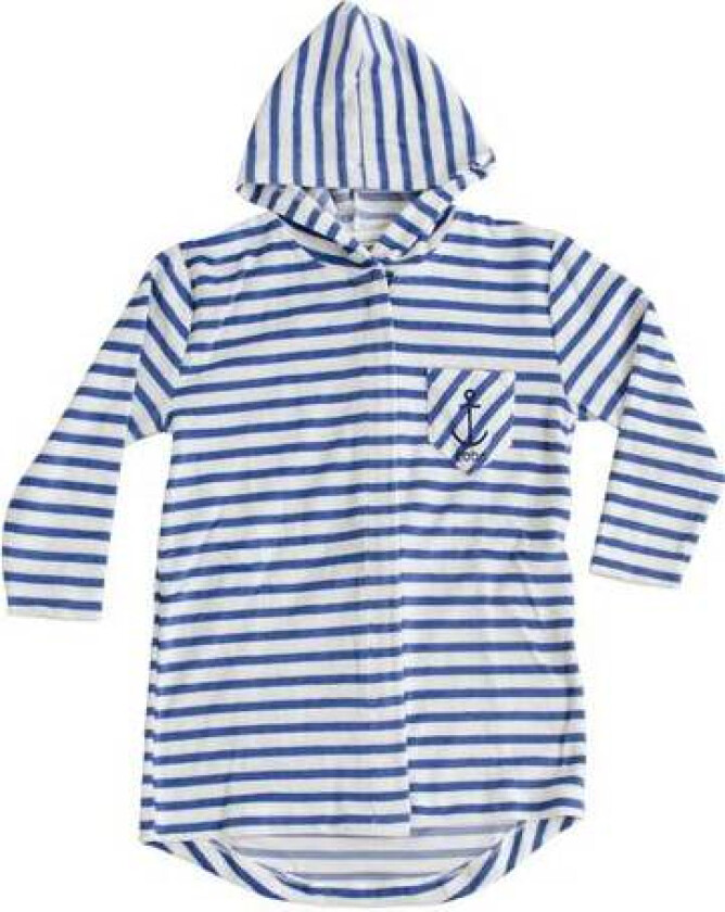 Rommy badekåpe - off white riviera blue