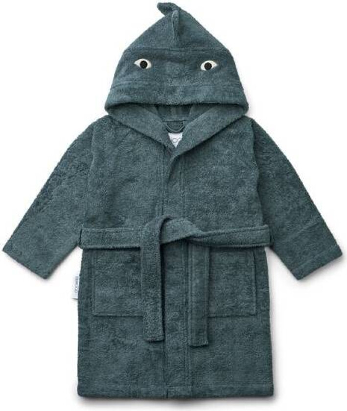 Lily badekåpe - dragon/whale blue mix
