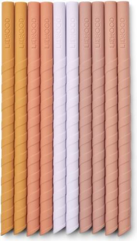 Timoti sugerør 10 pk - yellow mellow