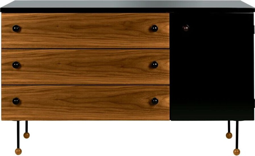 Bilde av 62 Dresser kommode american walnut, 3 skuffer